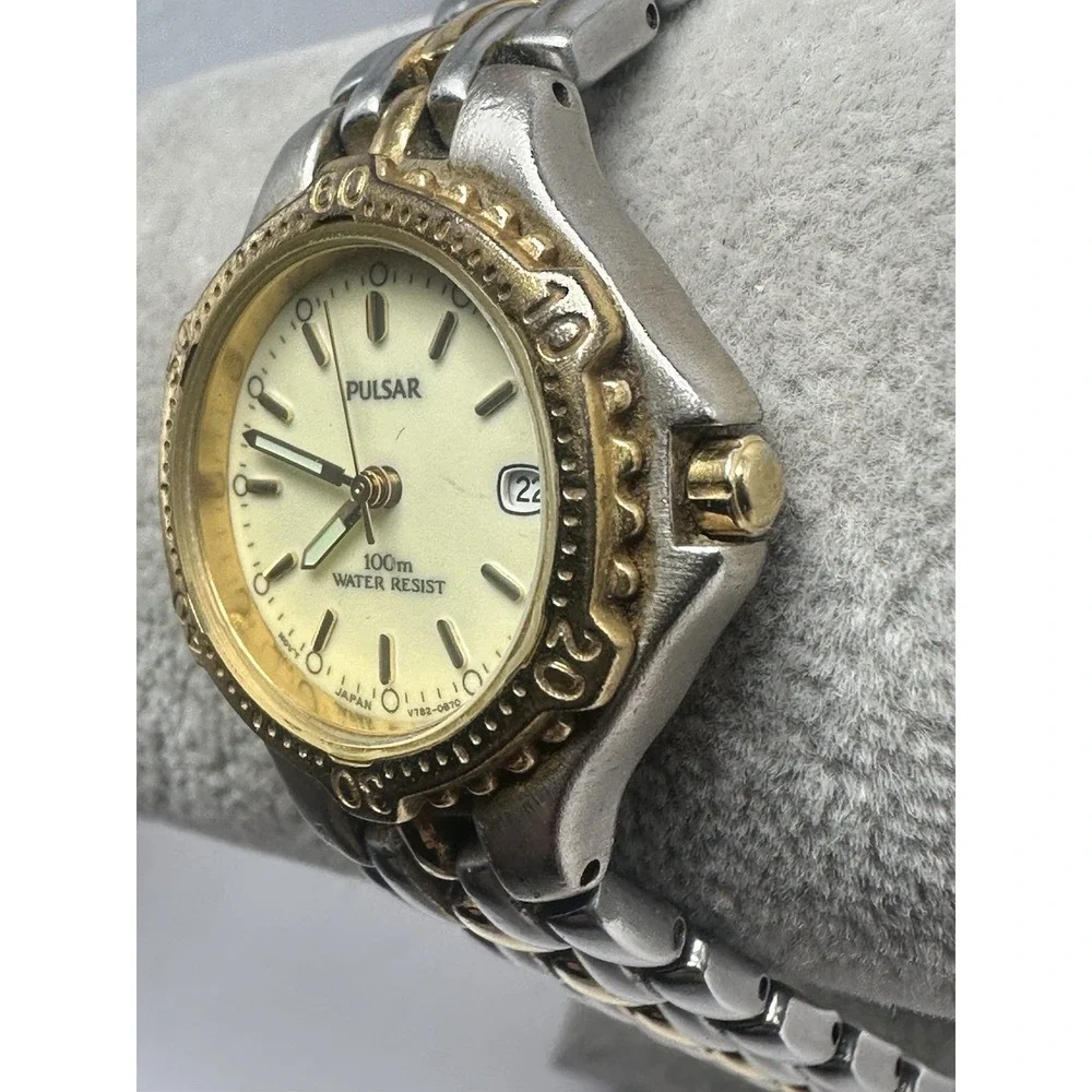Pulsar V782-0510 New Battery Ladies Watch 27MM 5.75